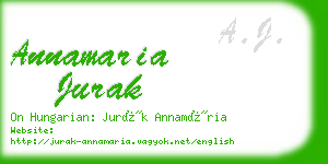 annamaria jurak business card